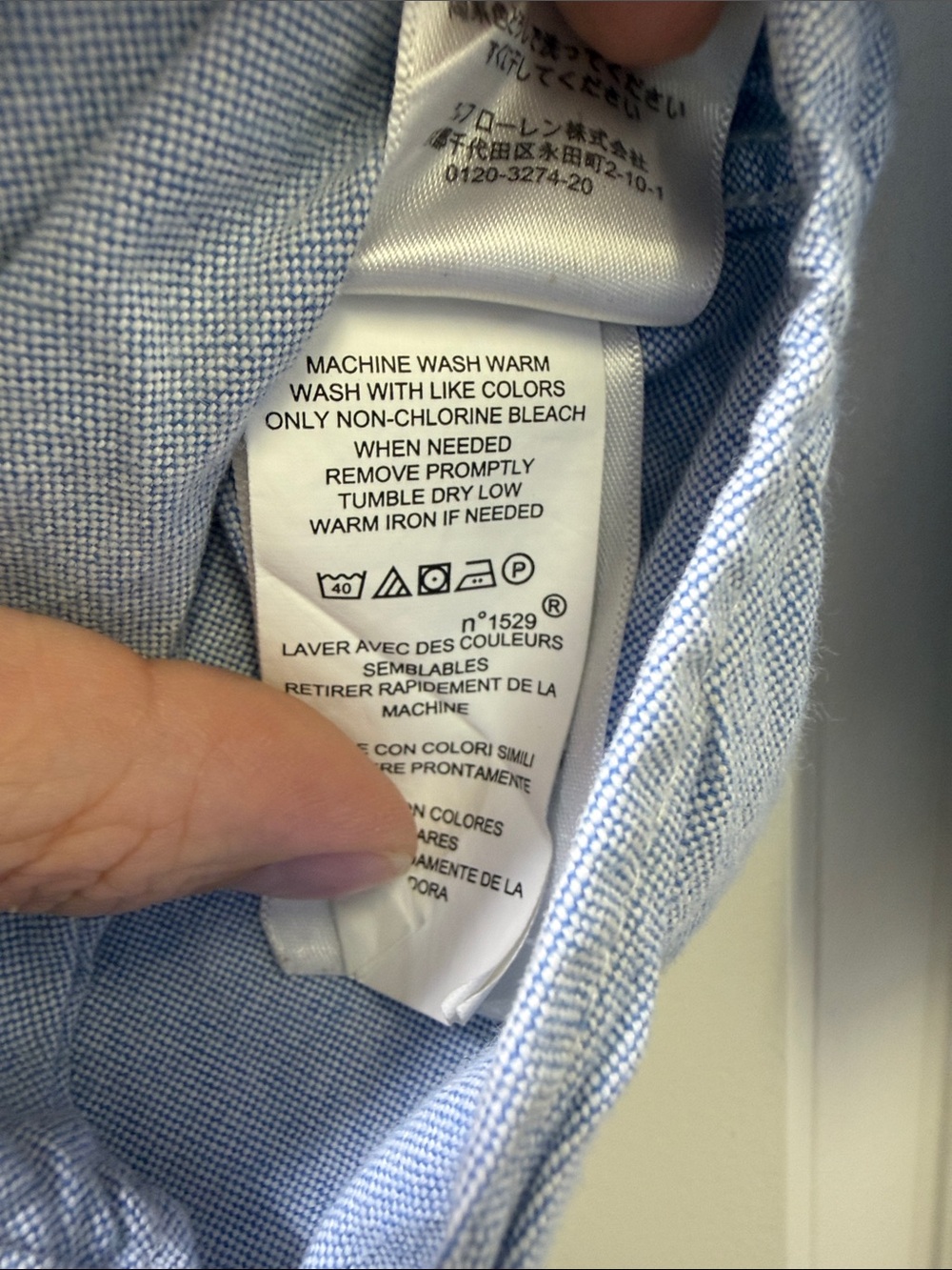 Ralph Lauren Light Blue Oxford Button-Down Shirt with Pony Embroidery - Picture 3 of 5